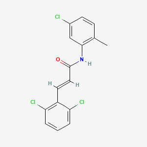 molecular formula C16H12Cl3NO B10933625 (2E)-N-(5-chloro-2-methylphenyl)-3-(2,6-dichlorophenyl)prop-2-enamide 