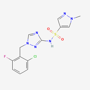 N-[1-(2-chloro-6-fluorobenzyl)-1H-1,2,4-triazol-3-yl]-1-methyl-1H-pyrazole-4-sulfonamide