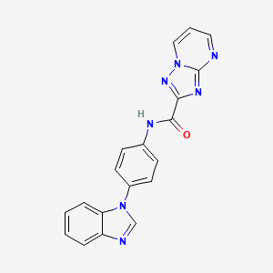 N-[4-(1H-benzimidazol-1-yl)phenyl][1,2,4]triazolo[1,5-a]pyrimidine-2-carboxamide