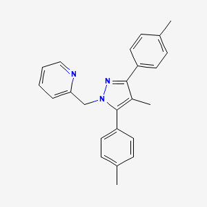 2-{[4-methyl-3,5-bis(4-methylphenyl)-1H-pyrazol-1-yl]methyl}pyridine