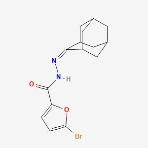 molecular formula C15H17BrN2O2 B10933746 5-Bromo-N'~2~-tricyclo[3.3.1.1~3,7~]dec-2-yliden-2-furohydrazide 