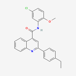 N-(5-chloro-2-methoxyphenyl)-2-(4-ethylphenyl)quinoline-4-carboxamide