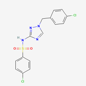 4-chloro-N-[1-(4-chlorobenzyl)-1H-1,2,4-triazol-3-yl]benzenesulfonamide