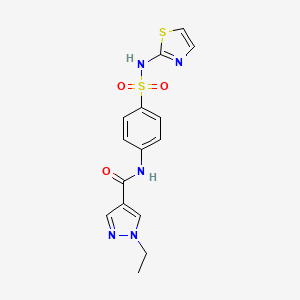 1-ethyl-N-[4-(1,3-thiazol-2-ylsulfamoyl)phenyl]-1H-pyrazole-4-carboxamide