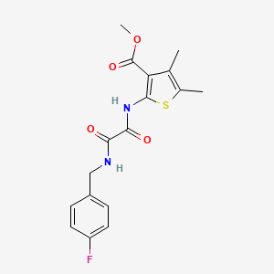 Methyl 2-({[(4-fluorobenzyl)amino](oxo)acetyl}amino)-4,5-dimethylthiophene-3-carboxylate