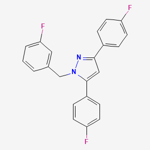 1-(3-fluorobenzyl)-3,5-bis(4-fluorophenyl)-1H-pyrazole