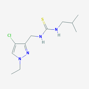 1-[(4-chloro-1-ethyl-1H-pyrazol-3-yl)methyl]-3-(2-methylpropyl)thiourea