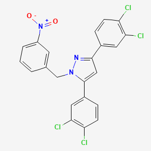 3,5-bis(3,4-dichlorophenyl)-1-(3-nitrobenzyl)-1H-pyrazole