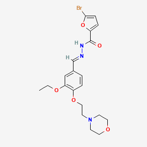 5-bromo-N'-[(E)-{3-ethoxy-4-[2-(morpholin-4-yl)ethoxy]phenyl}methylidene]furan-2-carbohydrazide