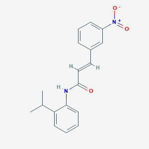 (2E)-3-(3-nitrophenyl)-N-[2-(propan-2-yl)phenyl]prop-2-enamide