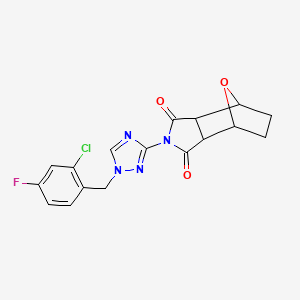 2-[1-(2-chloro-4-fluorobenzyl)-1H-1,2,4-triazol-3-yl]hexahydro-1H-4,7-epoxyisoindole-1,3(2H)-dione