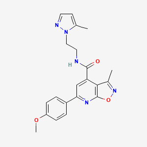 6-(4-methoxyphenyl)-3-methyl-N-[2-(5-methyl-1H-pyrazol-1-yl)ethyl][1,2]oxazolo[5,4-b]pyridine-4-carboxamide