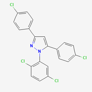 3,5-bis(4-chlorophenyl)-1-(2,5-dichlorophenyl)-1H-pyrazole