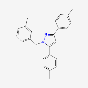 1-(3-methylbenzyl)-3,5-bis(4-methylphenyl)-1H-pyrazole