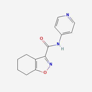 molecular formula C13H13N3O2 B10934301 N-(pyridin-4-yl)-4,5,6,7-tetrahydro-1,2-benzoxazole-3-carboxamide 