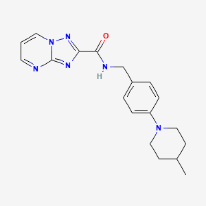 N-[4-(4-methylpiperidin-1-yl)benzyl][1,2,4]triazolo[1,5-a]pyrimidine-2-carboxamide