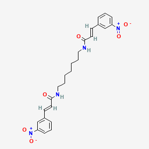 (2E,2'E)-N,N'-heptane-1,7-diylbis[3-(3-nitrophenyl)prop-2-enamide]