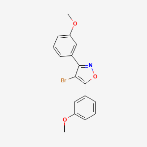 4-Bromo-3,5-bis(3-methoxyphenyl)-1,2-oxazole