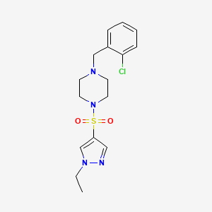 1-(2-chlorobenzyl)-4-[(1-ethyl-1H-pyrazol-4-yl)sulfonyl]piperazine