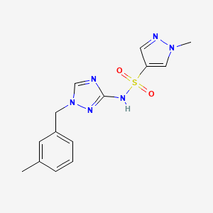 1-methyl-N-[1-(3-methylbenzyl)-1H-1,2,4-triazol-3-yl]-1H-pyrazole-4-sulfonamide