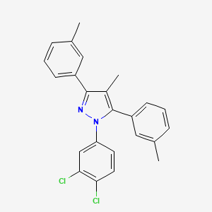 1-(3,4-dichlorophenyl)-4-methyl-3,5-bis(3-methylphenyl)-1H-pyrazole