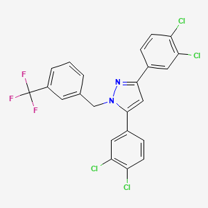 3,5-bis(3,4-dichlorophenyl)-1-[3-(trifluoromethyl)benzyl]-1H-pyrazole