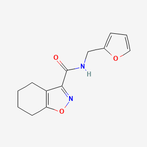 N-(furan-2-ylmethyl)-4,5,6,7-tetrahydro-1,2-benzoxazole-3-carboxamide