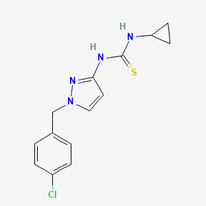 1-[1-(4-chlorobenzyl)-1H-pyrazol-3-yl]-3-cyclopropylthiourea