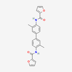 molecular formula C24H20N2O4 B10934755 N,N'-(3,3'-dimethyl-4,4'-biphenyldiyl)di(2-furamide) 