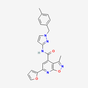 6-(furan-2-yl)-3-methyl-N-[1-(4-methylbenzyl)-1H-pyrazol-3-yl][1,2]oxazolo[5,4-b]pyridine-4-carboxamide