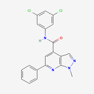 N-(3,5-dichlorophenyl)-1-methyl-6-phenyl-1H-pyrazolo[3,4-b]pyridine-4-carboxamide