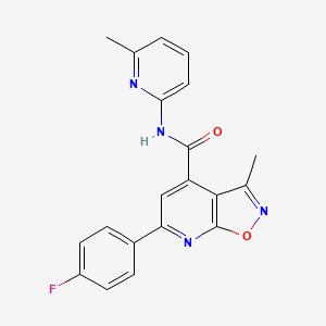 6-(4-fluorophenyl)-3-methyl-N-(6-methylpyridin-2-yl)[1,2]oxazolo[5,4-b]pyridine-4-carboxamide