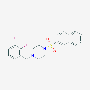 1-(2,3-Difluorobenzyl)-4-(naphthalen-2-ylsulfonyl)piperazine