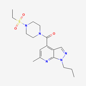 [4-(ethylsulfonyl)piperazin-1-yl](6-methyl-1-propyl-1H-pyrazolo[3,4-b]pyridin-4-yl)methanone