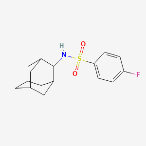 N~1~-(2-Adamantyl)-4-fluoro-1-benzenesulfonamide