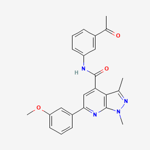 N-(3-acetylphenyl)-6-(3-methoxyphenyl)-1,3-dimethyl-1H-pyrazolo[3,4-b]pyridine-4-carboxamide