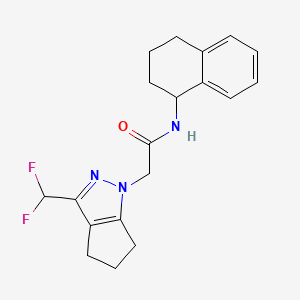 2-[3-(difluoromethyl)-5,6-dihydrocyclopenta[c]pyrazol-1(4H)-yl]-N-(1,2,3,4-tetrahydronaphthalen-1-yl)acetamide