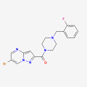 (6-Bromopyrazolo[1,5-a]pyrimidin-2-yl)[4-(2-fluorobenzyl)piperazin-1-yl]methanone