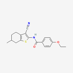 N-(3-cyano-6-methyl-4,5,6,7-tetrahydro-1-benzothiophen-2-yl)-4-ethoxybenzamide