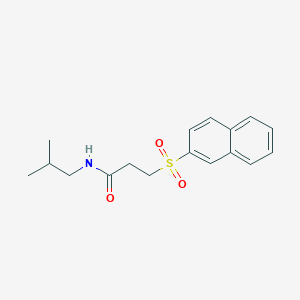 N-(2-methylpropyl)-3-(naphthalen-2-ylsulfonyl)propanamide