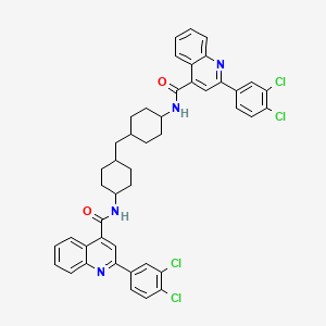 N,N'-(methanediyldicyclohexane-4,1-diyl)bis[2-(3,4-dichlorophenyl)quinoline-4-carboxamide]