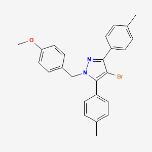 4-bromo-1-(4-methoxybenzyl)-3,5-bis(4-methylphenyl)-1H-pyrazole