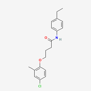 molecular formula C19H22ClNO2 B10935103 4-(4-chloro-2-methylphenoxy)-N-(4-ethylphenyl)butanamide 