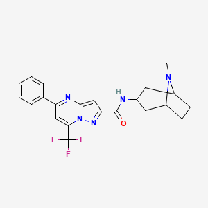 N-(8-methyl-8-azabicyclo[3.2.1]oct-3-yl)-5-phenyl-7-(trifluoromethyl)pyrazolo[1,5-a]pyrimidine-2-carboxamide