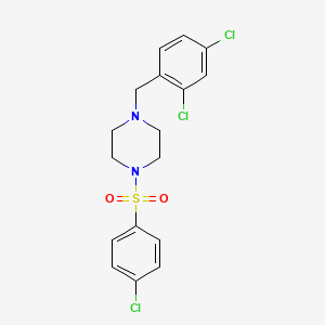 1-[(4-Chlorophenyl)sulfonyl]-4-(2,4-dichlorobenzyl)piperazine