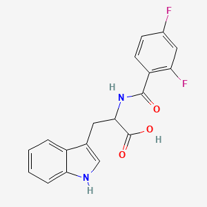 2-[(2,4-Difluorobenzoyl)amino]-3-(1H-indol-3-YL)propanoic acid