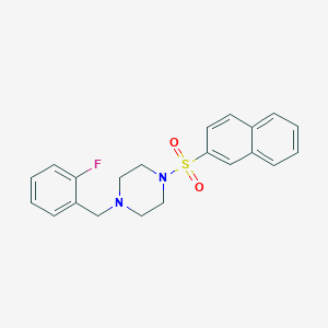 1-(2-Fluorobenzyl)-4-(naphthalen-2-ylsulfonyl)piperazine