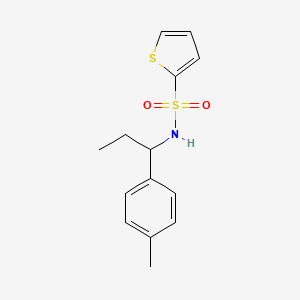 N-[1-(4-methylphenyl)propyl]thiophene-2-sulfonamide