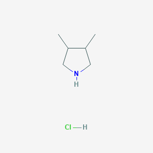 molecular formula C6H14ClN B109353 3,4-二甲基吡咯烷盐酸盐 CAS No. 742100-61-4