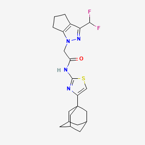 N~1~-[4-(1-Adamantyl)-1,3-thiazol-2-YL]-2-[3-(difluoromethyl)-5,6-dihydrocyclopenta[C]pyrazol-1(4H)-YL]acetamide